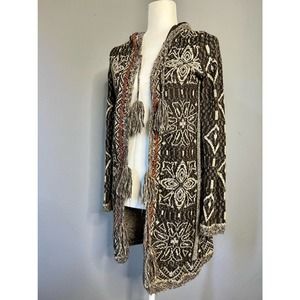 Free People Kai Pom Pom Boho Cardigan XS